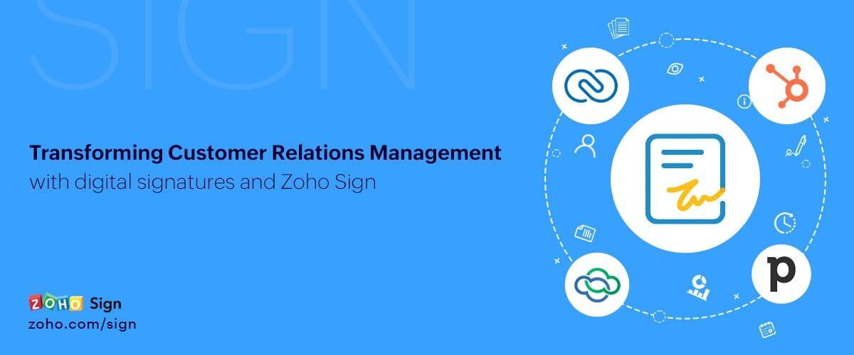 Keep your CRM organized and work moving all with one digital signature integration