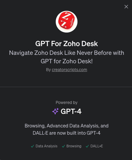 GPT for Zoho Desk