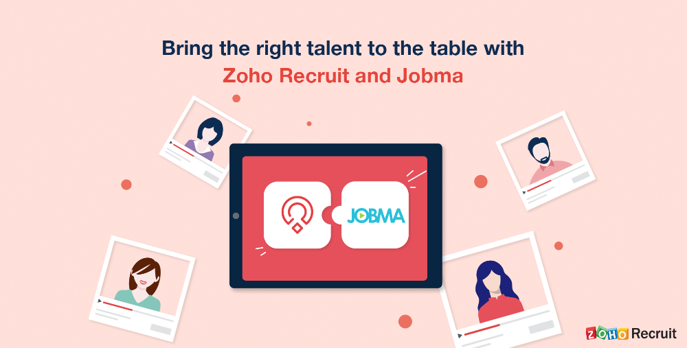 Zoho Recruit integrates with Jobma for video interviews