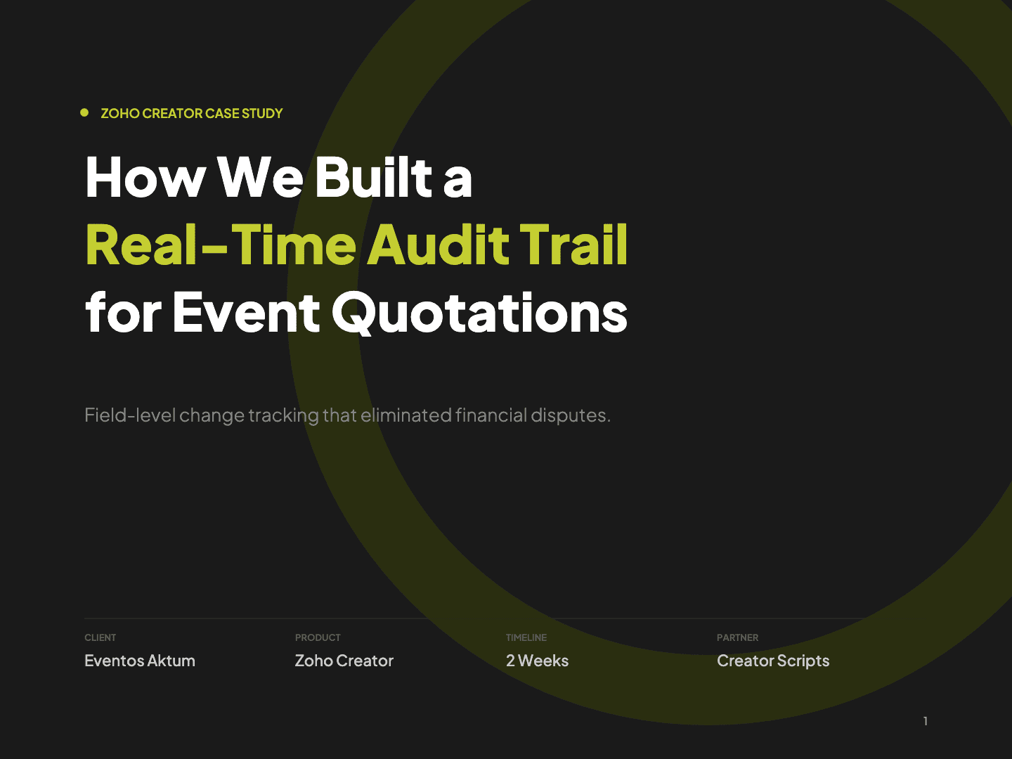 How Eventos Aktum Built a Real-Time Audit Trail for Event Quotations
