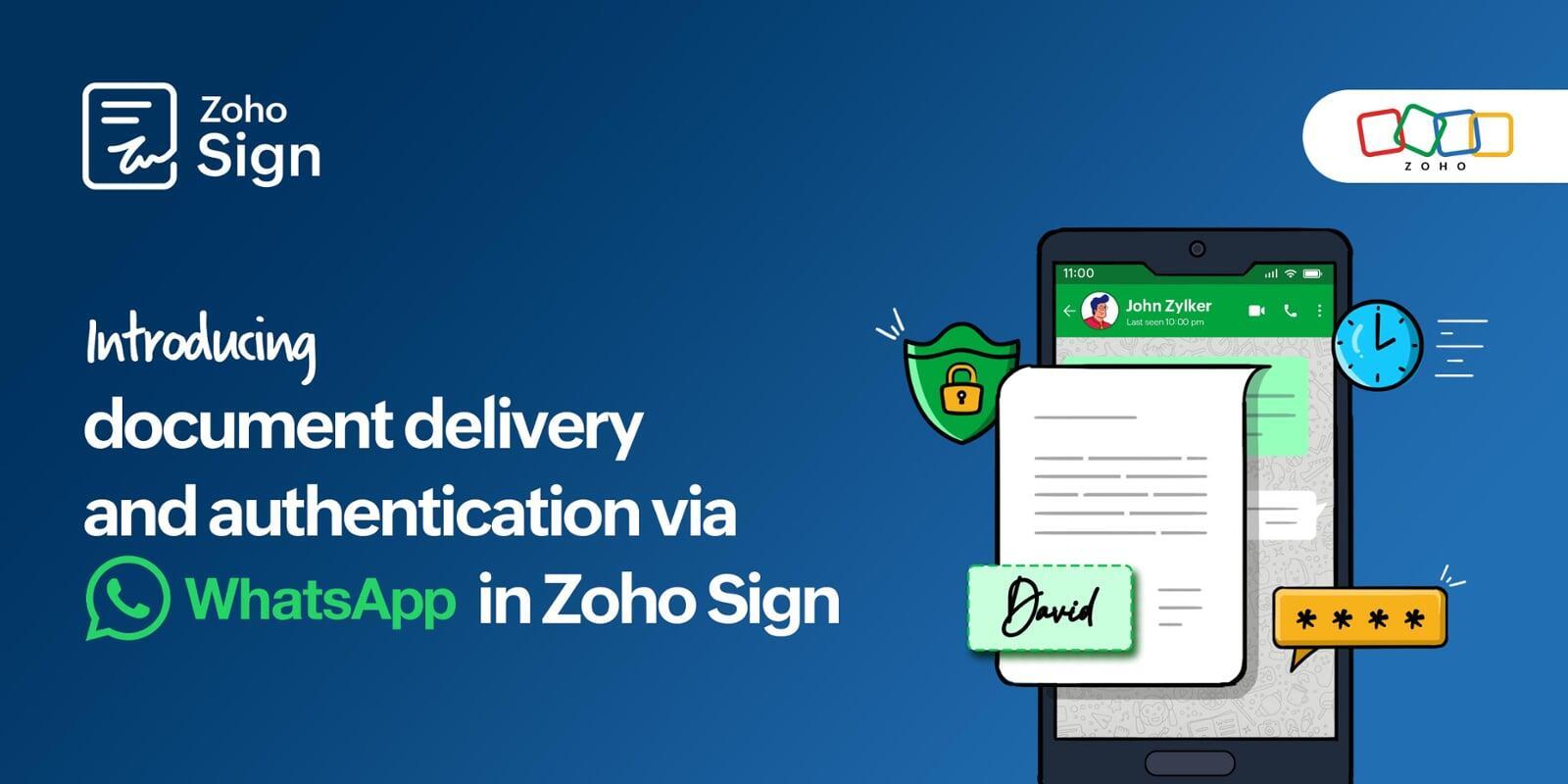 Revolutionize Document Workflows: Zoho Sign Now Integrates with WhatsApp Business