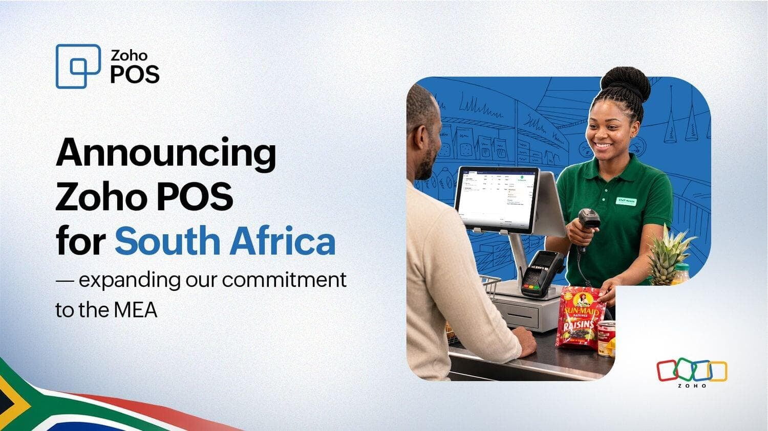 Zoho POS in South Africa: VAT-ready cloud POS with inventory, mobile checkout and AI